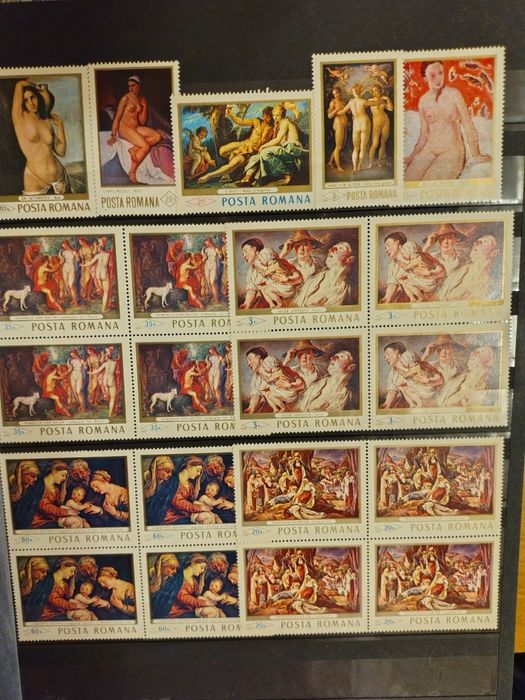 Clasor timbre vechi -tematica artă