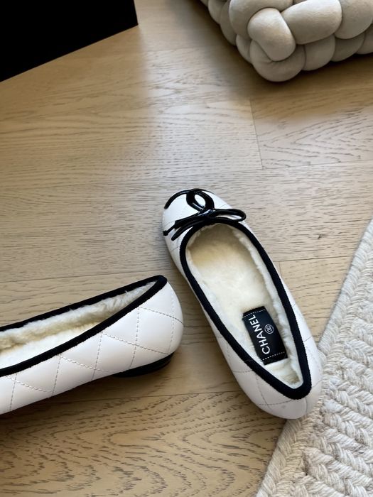 Balerini Chanel cu blana