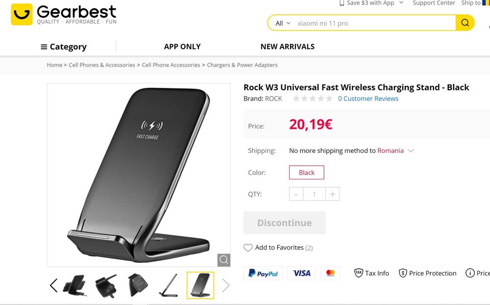 Încărcător wireless pt. smartphone ROKU W3 FAST