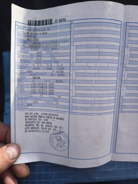 Honda Civic 1.6  2004 și gpl