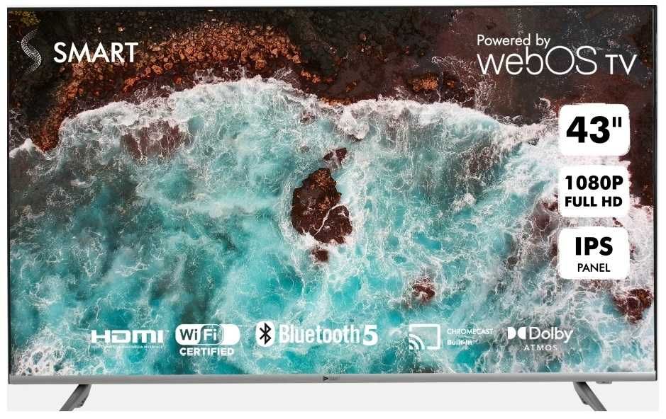 Телевизор 43'' /Full HD/ Smart / WEB OS (LG)/ Безрамочный экран