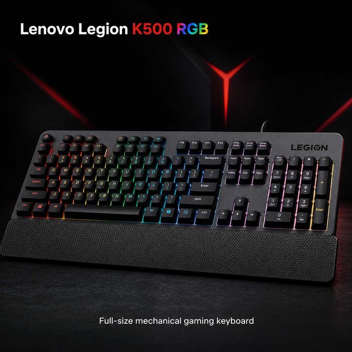 Tastatură Lenovo Legion K500 RGB - Mecanică, nouă, completă, gata de gaming