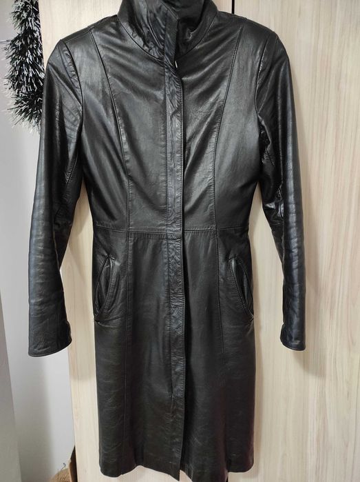 Естествена кожа палто