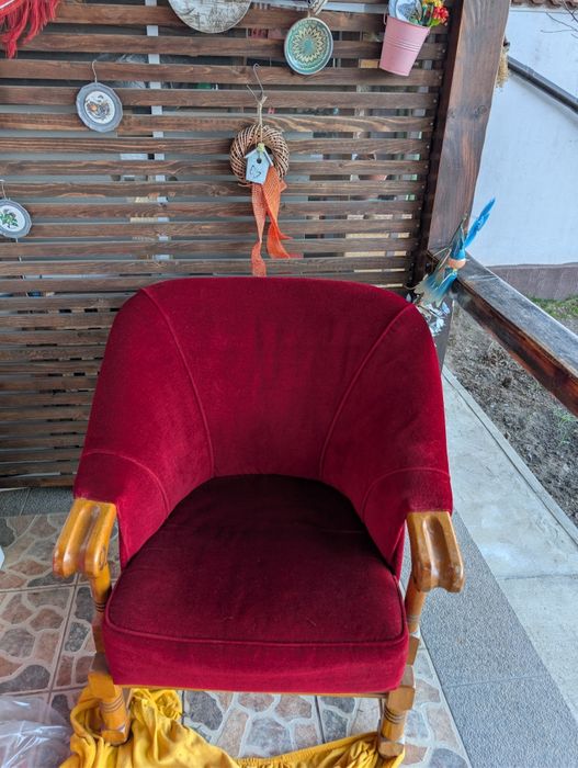 Fotolii vintage roșii/albastre