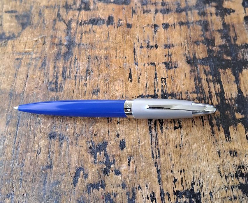 химикалка Сапи Sapi сребро със синьо Италия в кутия