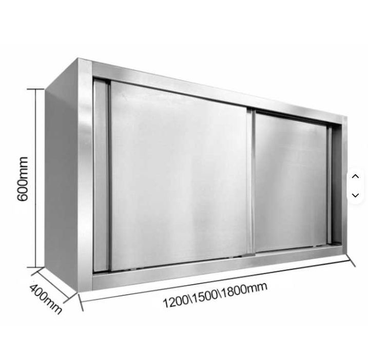 Dulap suspendat din inox 120x40x60H nou cu factura ,transport inclus