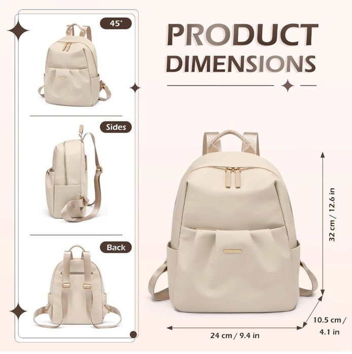 Градска раница Golf Quality в бежово. Нова!