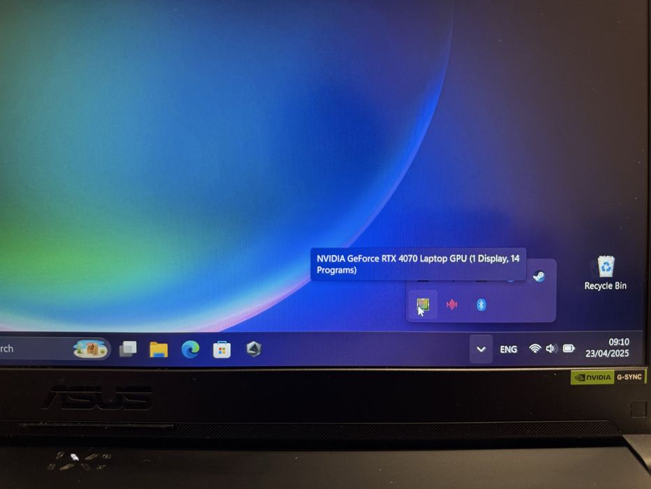 Геймърски лаптоп Asus tuf f17 rtx4070/intel i7