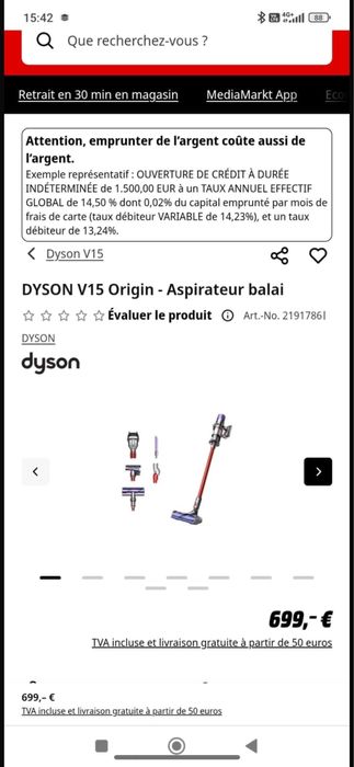 Dyson v15 origin nou original sigilat