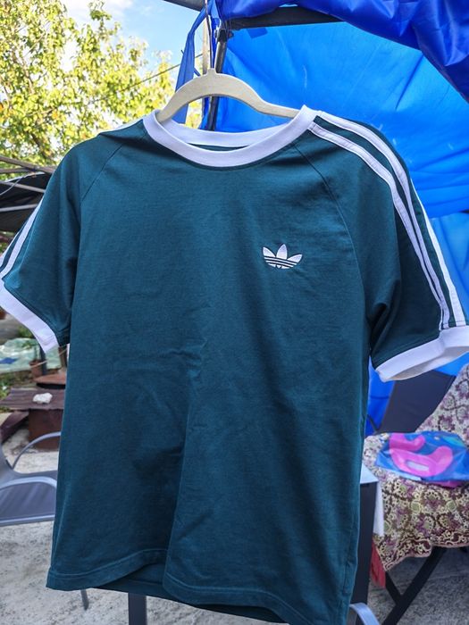 Tricou adidas m verde închis ca nou
