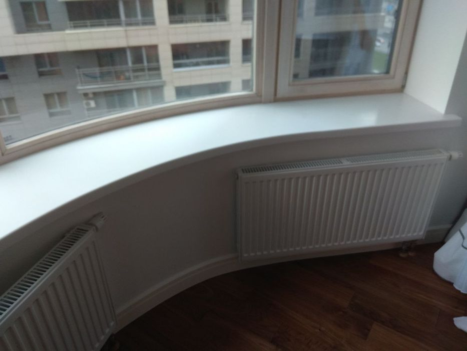 Изготовление подоконников из акрилового и кварцевого камня в рассрочку