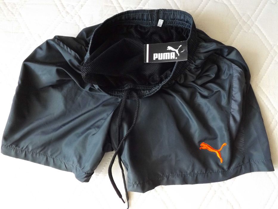 Мъжки къси гащи /бански/- Puma- графит, сини и червени