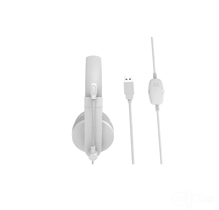 ! Гарнитура Meetion HP003U White проводная USB с микрофоном
