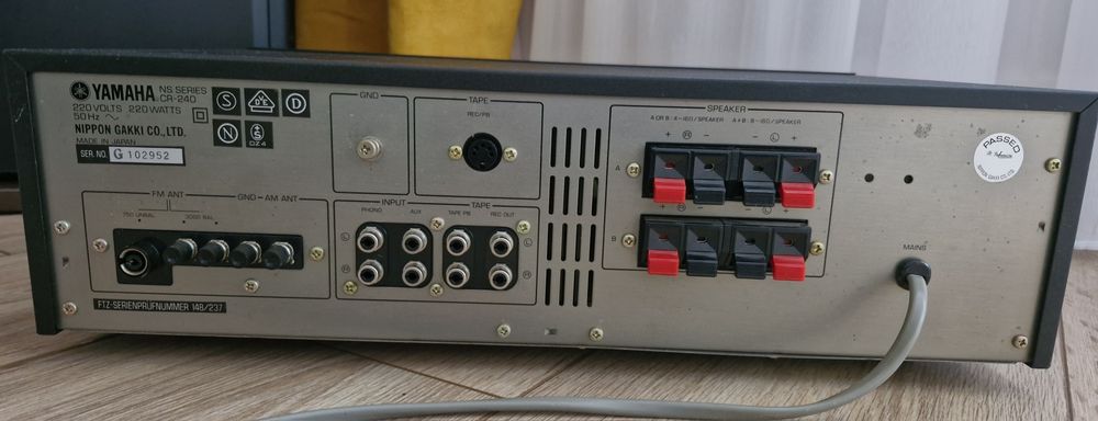 Technics SA-DA 10 receiver, Yamaha CR 240
