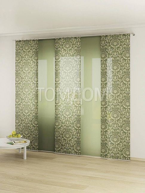 Японские шторы из ткани