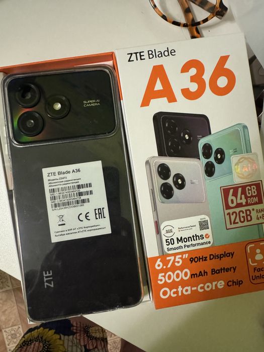 Продам смартфон новый ZTE BLADE A 36