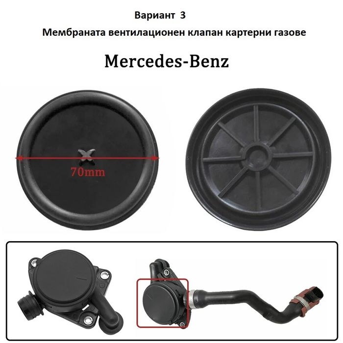 Маслен сепаратор и  клапан картерни газове Mercedes V6 monto.bg