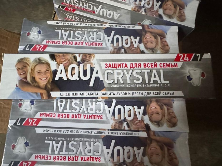 Продаётся зубная паста/ тиш Ювиш пастаси/ Паста зубная AquaCrystal