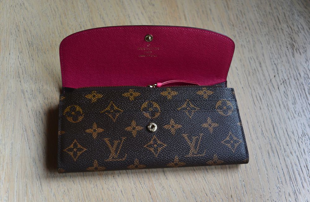 Дамско портмоне Louis Vuitton в кафяво и цикламено