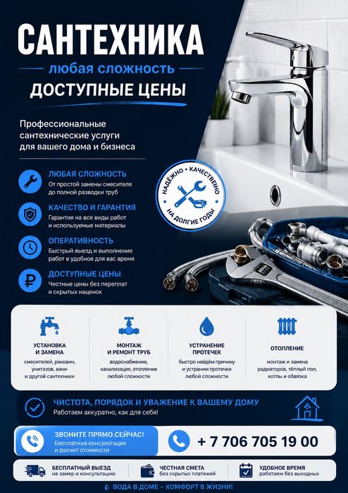 Сантехник услуги