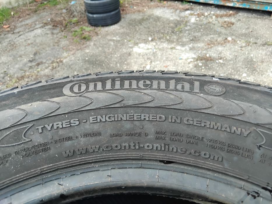 Гуми 235 65 16 C Ц Континентал Continental. Налични са 6 броя - нов внос. Не са нови! Посочената цена е за един брой гума. Без коментар на цената.