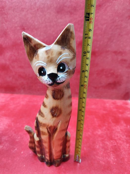 Pereche pisici din lemn