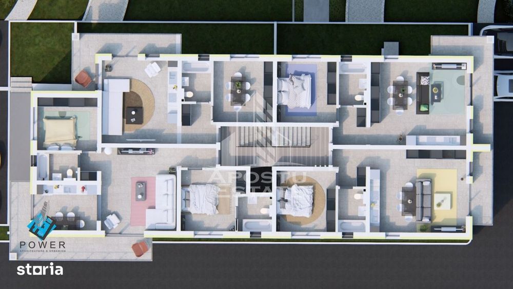 Apartamente cu 3 camere, 2 bai si terasa de 16 mp la intrare in Giroc — fotografia 1