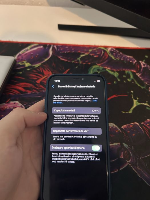 Vand Iphone X 64GB 100% Bateria - White