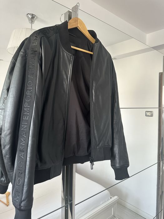 Geaca de piele Emporio Armani originala din piele naturala 100%
