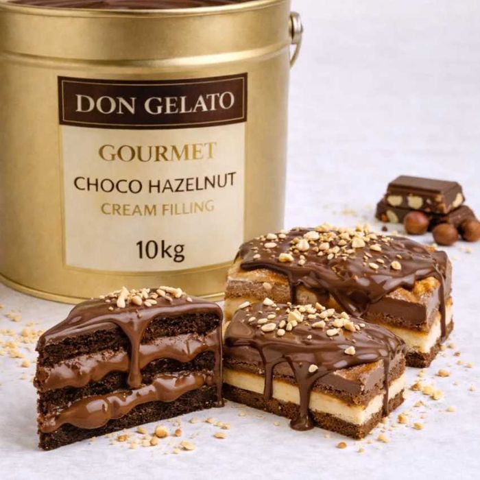Гурме крем пълнеж шоко лешник Don Gelato | 1 кг / 3 кг / 10 кг