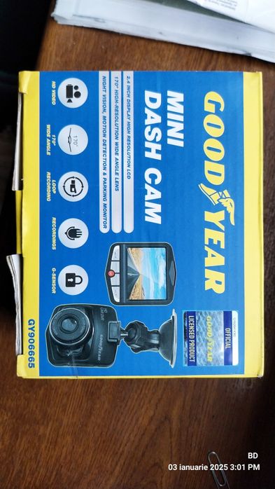 Camera auto HD, Good Year, DVR, GSenzor, HDMI, Senzor de mișcare