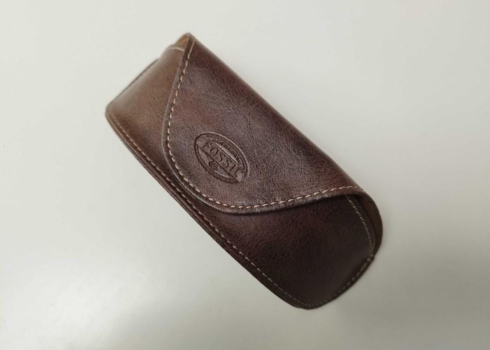 Toc Ochelari Fossil piele maro