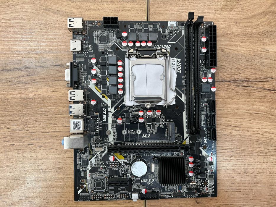 Материнская плата H510 LGA1200 DDR4 + слот M.2 NVMe (Intel 10/11-gen)
