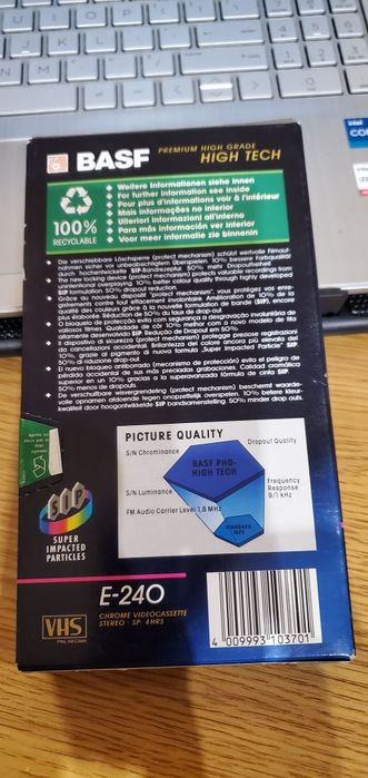Продавам видеокасети BASF E-240 Chrome