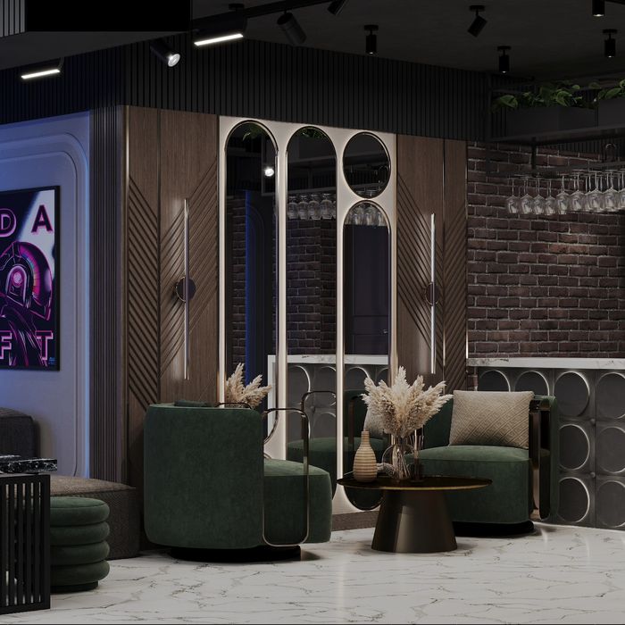 Услуги дизайнера интерьера кафе  рестораны   караоке бар  кальян