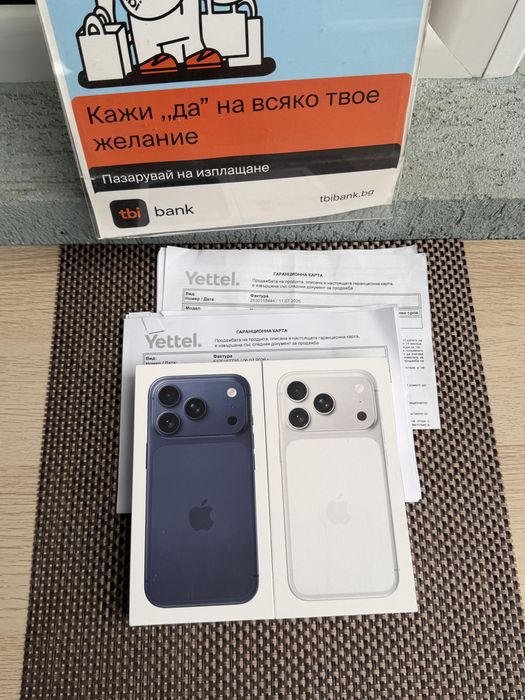 iPhone 17 Pro 256Gb Silver / Deep Blue НОВ! *ЛИЗИНГ* 36М ГАРАНЦИЯ