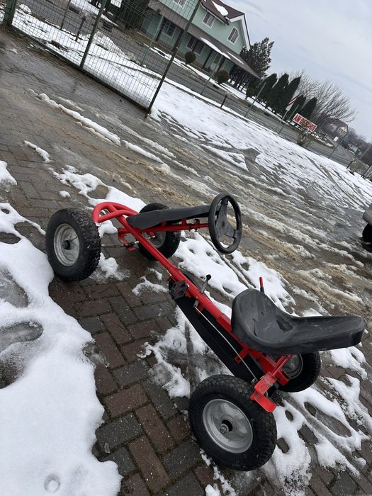 Vand kart adulti cu pedale cu reglaj scaun