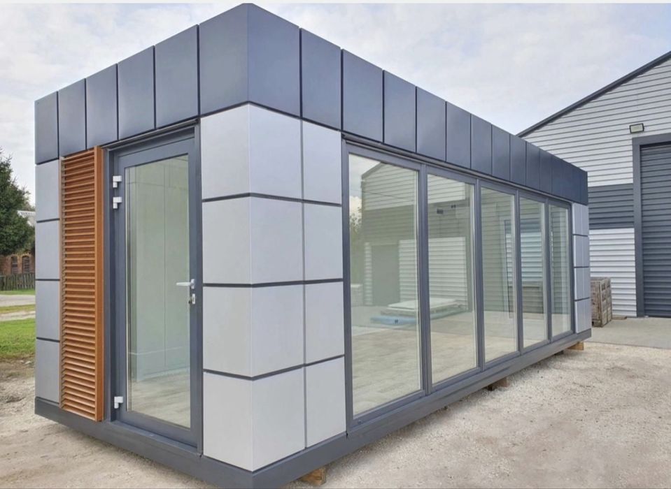 Vand containere modulare birou vitrina alubond