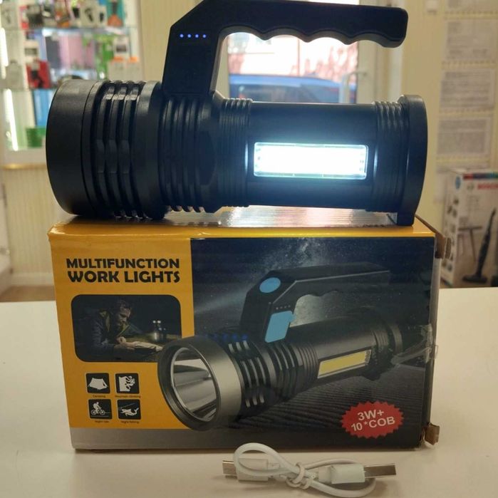 Акумулаторен мултифункционален LED фенер Work Lights – нов