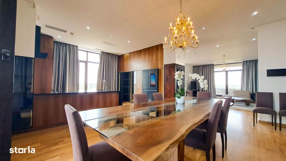 Penthouse Lux 4 camere de inchiriat Baneasa | Lift privat | Terasa 360 — fotografia 3