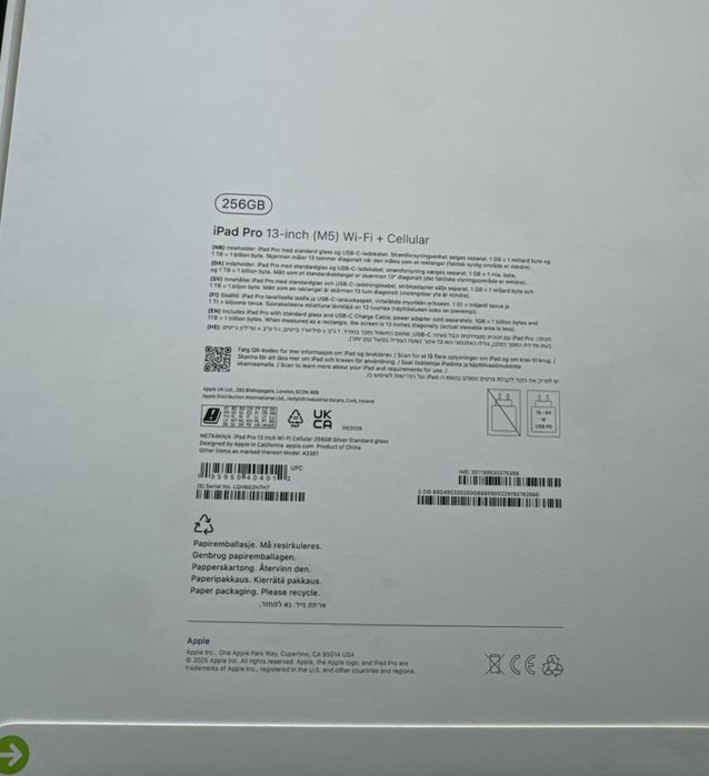 Ipad Pro 13’ M5 , wiFi + cellular , Noua Sigilata
