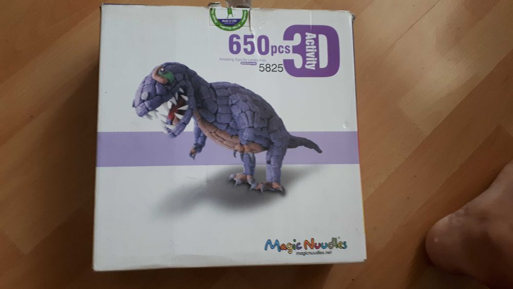 НОВО! Magic Nuudles - 3D Bio Blocks Комплект Динозавър ТиРекс 5825