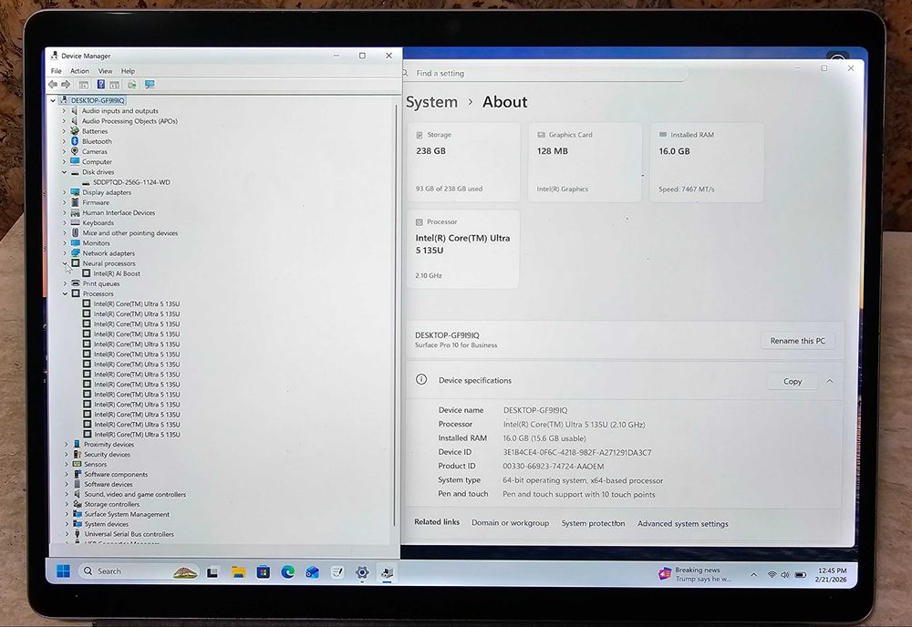 Tableta Microsoft Surface Pro 10 i5 135U 16Gb 256Gb