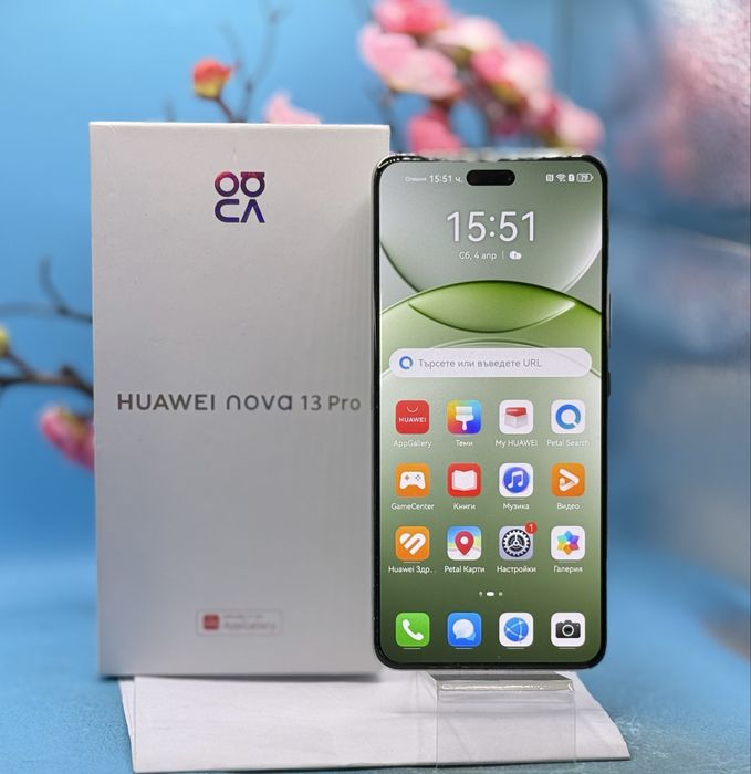 ГАРАНЦИОНЕН!!! Huawei nova 13 Pro, 12GB RAM, 512GB, Green