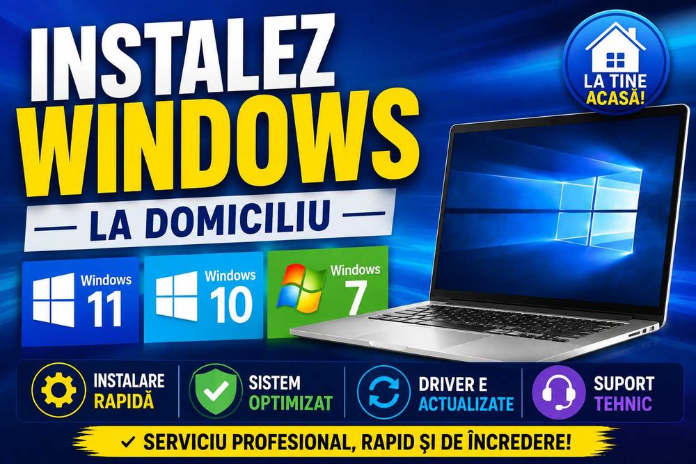 Instalez Windows - 11, 10, 7 #Brasov