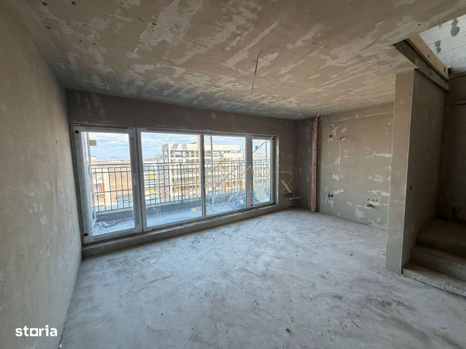 Apartament semifinisat 2 camere , 62mp, terasa, zona Sopor