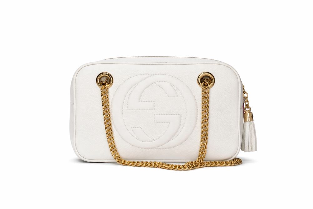 Сумка гуччи  белая роскошная