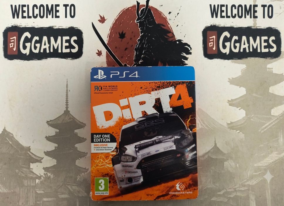 Dirt 4 Steelbook edition, метална кутия PS4