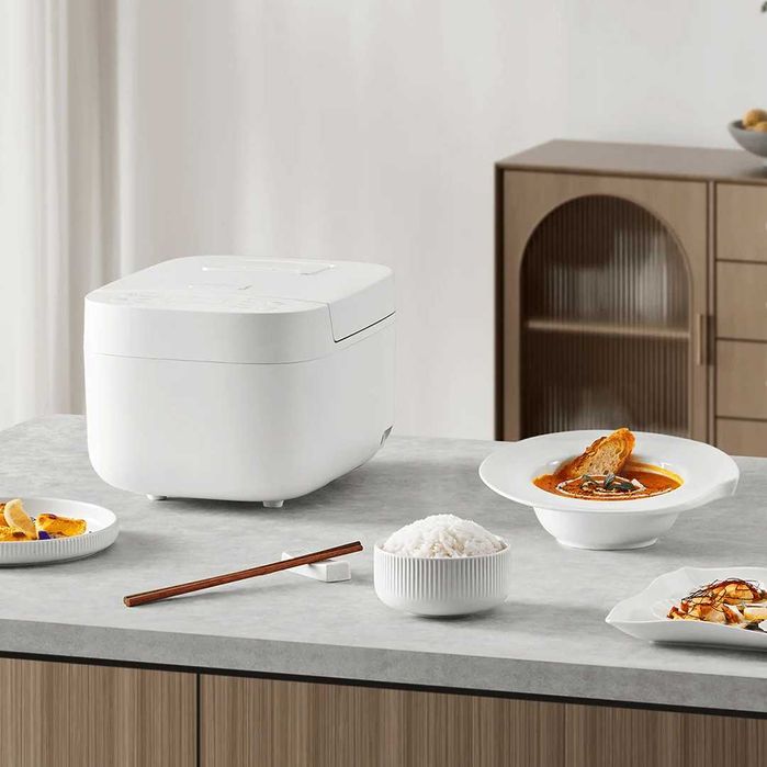 Умная мультиварка-рисоварка Xiaomi Smart Rice Cooker Global, 3 л белый