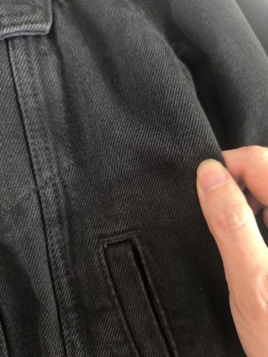 Geacă denim FB Sister îmblănită neagră – mărimea S